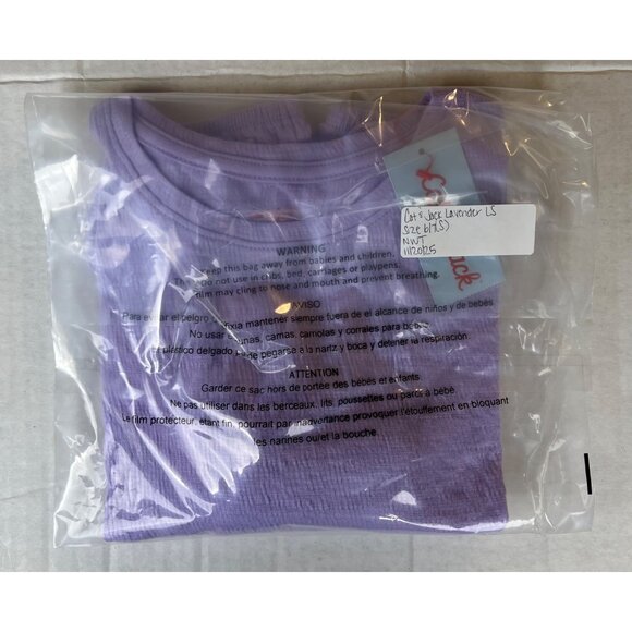 Cat & Jack Lavender Long Sleeve Flutter - Picture 10 of 10